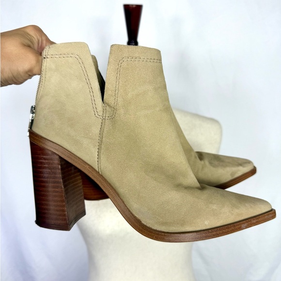 Vince Camuto Beige Heeled Boots - Picture 1 of 5